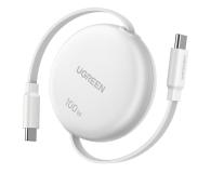 UGREEN Kabel USB-C do USB-C L531 PD 100W zwijany 1m biały - 1513564 - zdjęcie 1